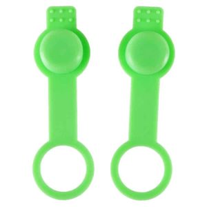 Powair Füllnippel Cover / Staubschutz für HP Regulatoren (2er Pack) LIME GREEN