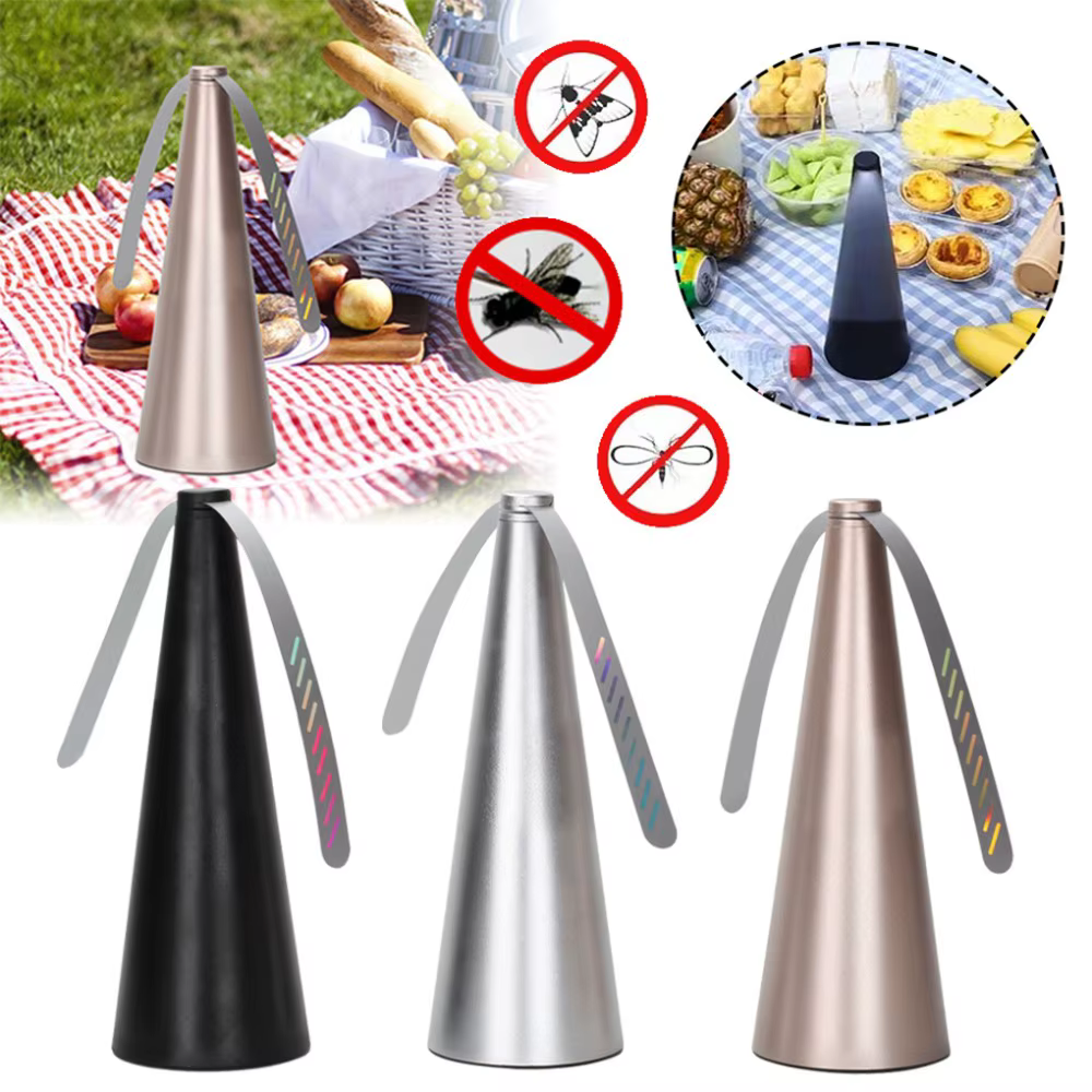 FlyAwayPro – Elektrischer Outdoor Fliegenabwehr Ventilator, Effektiver Insektenschutz für Tisch und Küche, USB-betrieben