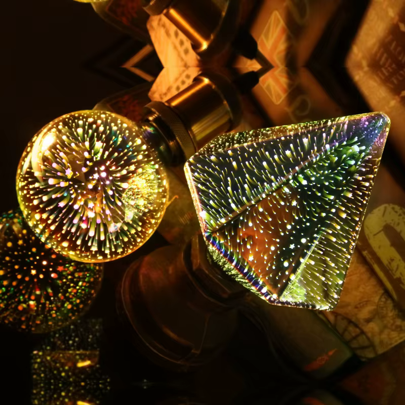 Vintage Edison LED Glühbirne E27 6W 85-265V – 3D Stern Dekoration für Stilvolles Ambiente – Bild 6