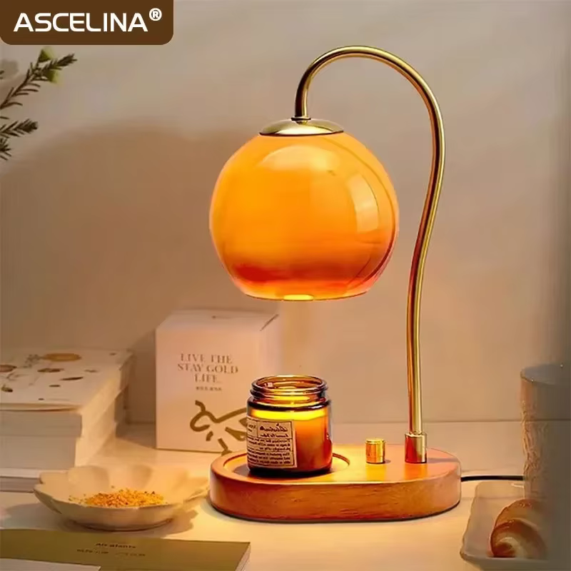 Tisch Lampe Vintage mit duftendem Wachs – Desktop-Leuchten Aromatherapie Schreibtisch Beleuchtung