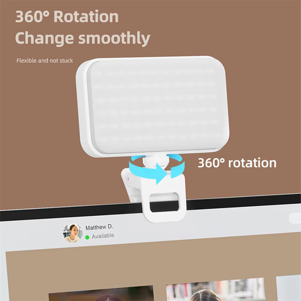 Selfie Licht Clip-on LED Licht für Telefon Laptop Tablet Computer Fotografie – Perfekte Beleuchtung für Selfies und Videoaufnahmen – Bild 3