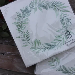 Serviette Blattkranz