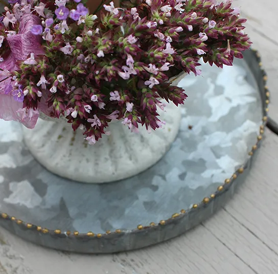 Teller, Kerzenteller Helleborus groß – Bild 8