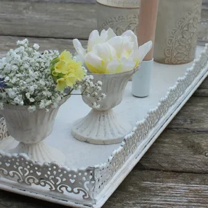 DIY – Frühlingsset Teller antique creme länglich