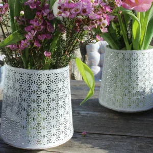 Windlicht Clara weiß