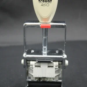 Trodat Nr. 4610 Selbstfärbend Stempel Gummi Made in Austria Vintage H 16,5 cm