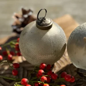 Weihnachtskugel Coleen silber-gold