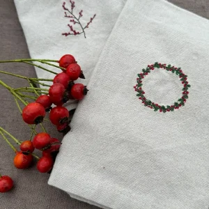 Stoffserviette Weihnachten 2 Motive