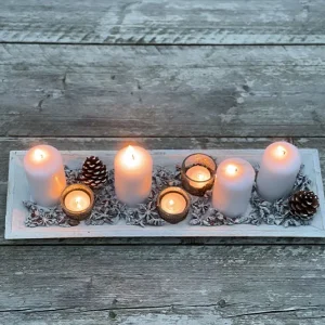 Adventteller weiß im Set (Ersparnis 3,60)