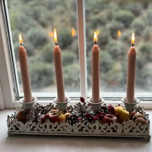 Teller Söt inkl. Kerzenständer