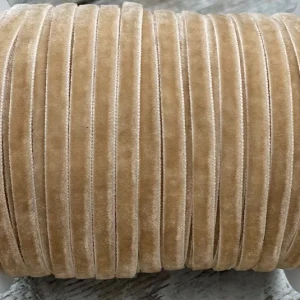 Band Samt beige pro Meter