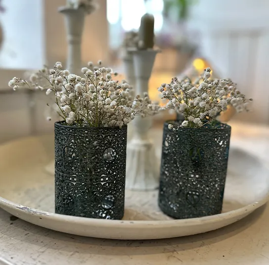 Windlicht, Vase Boje klein – Bild 4