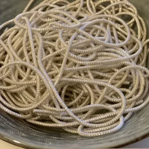 Bouillondraht silber