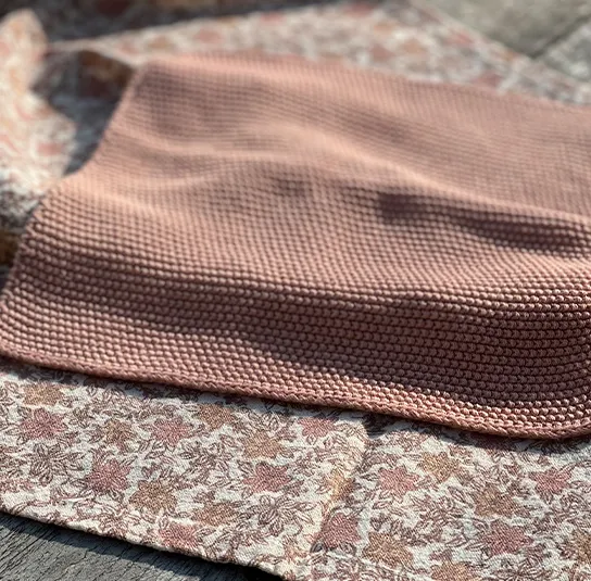 Geschirrtuch blumig mit Waschtuch im Set (Ersparnis 1,90)