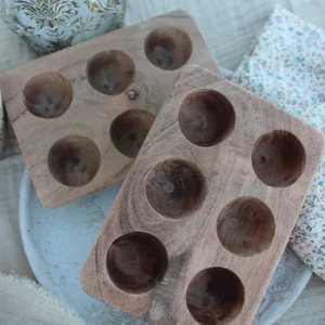 Eierhalter, Eiertrage Akazienholz – 6 Eier