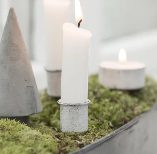 Stabkerzenspieß weiß 4 Stk