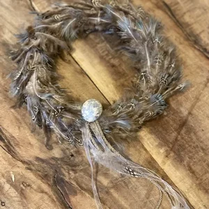 Federnkranz dekoriert groß