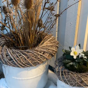 Weidenkranz white washed groß