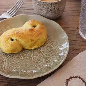 Frühstücksteller Happiness olivgrün