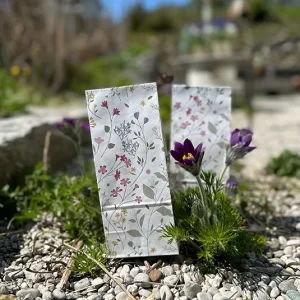 Geschenksackerl, Geschenkverpackung blumig