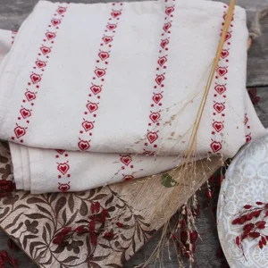 Geschirrtuch Marie mit Herzen