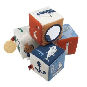 Babystoffblöcke, 4 Stck., Seven Seas von Sebra