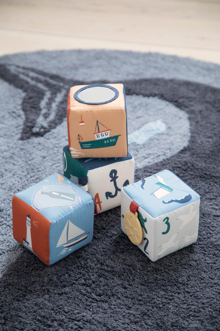 Babystoffblöcke, 4 Stck., Seven Seas von Sebra – Bild 3