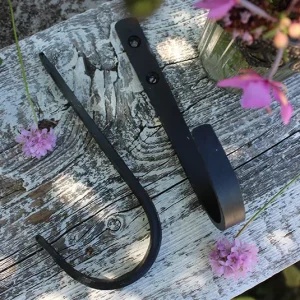 Eisenhaken schwarz groß