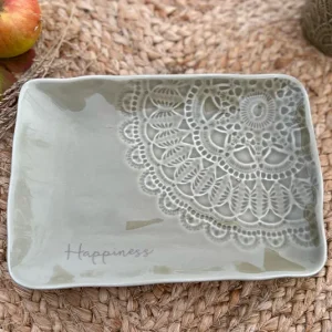 Happiness Teller eckig olivgrün