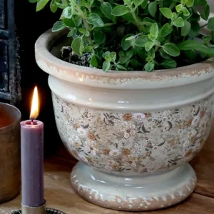 Übertopf mit Fuß Herbstwiese