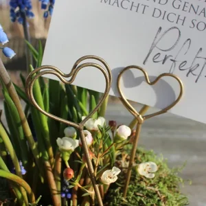 Fotohalter Herz gold – Spieß