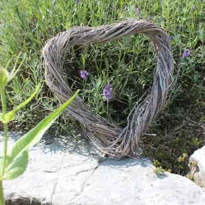 Herz Kranz Rattan – 2 Größen