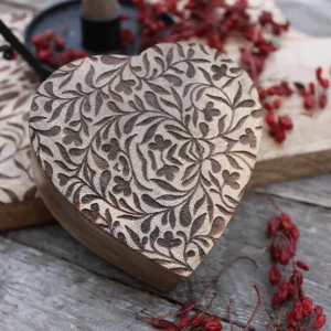 Holzbox, Holzdose Herz