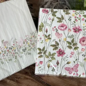 Serviette Äng och Sommar im Set (du sparst 0,90)