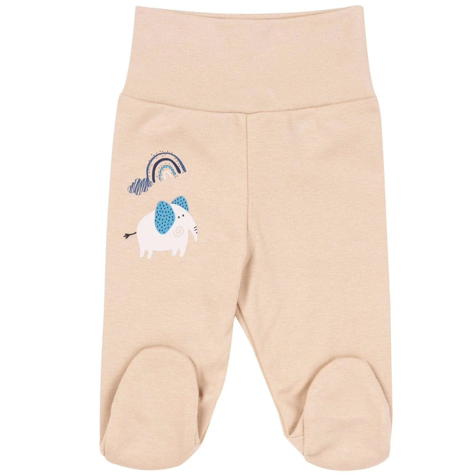 Babyhose mit Fuß „Blue Elephants” – Bild 5
