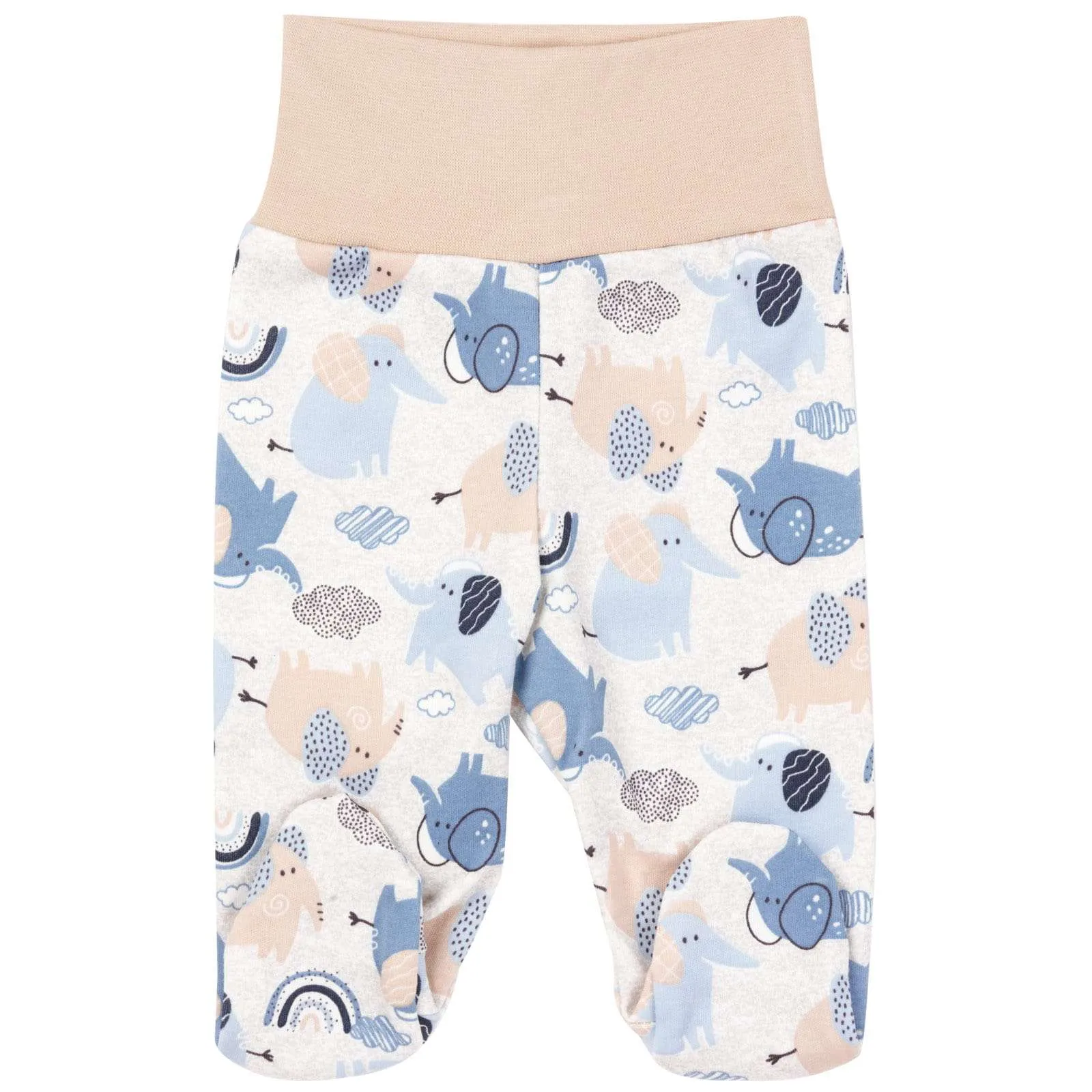 Babyhose mit Fuß „Blue Elephants” – Bild 7