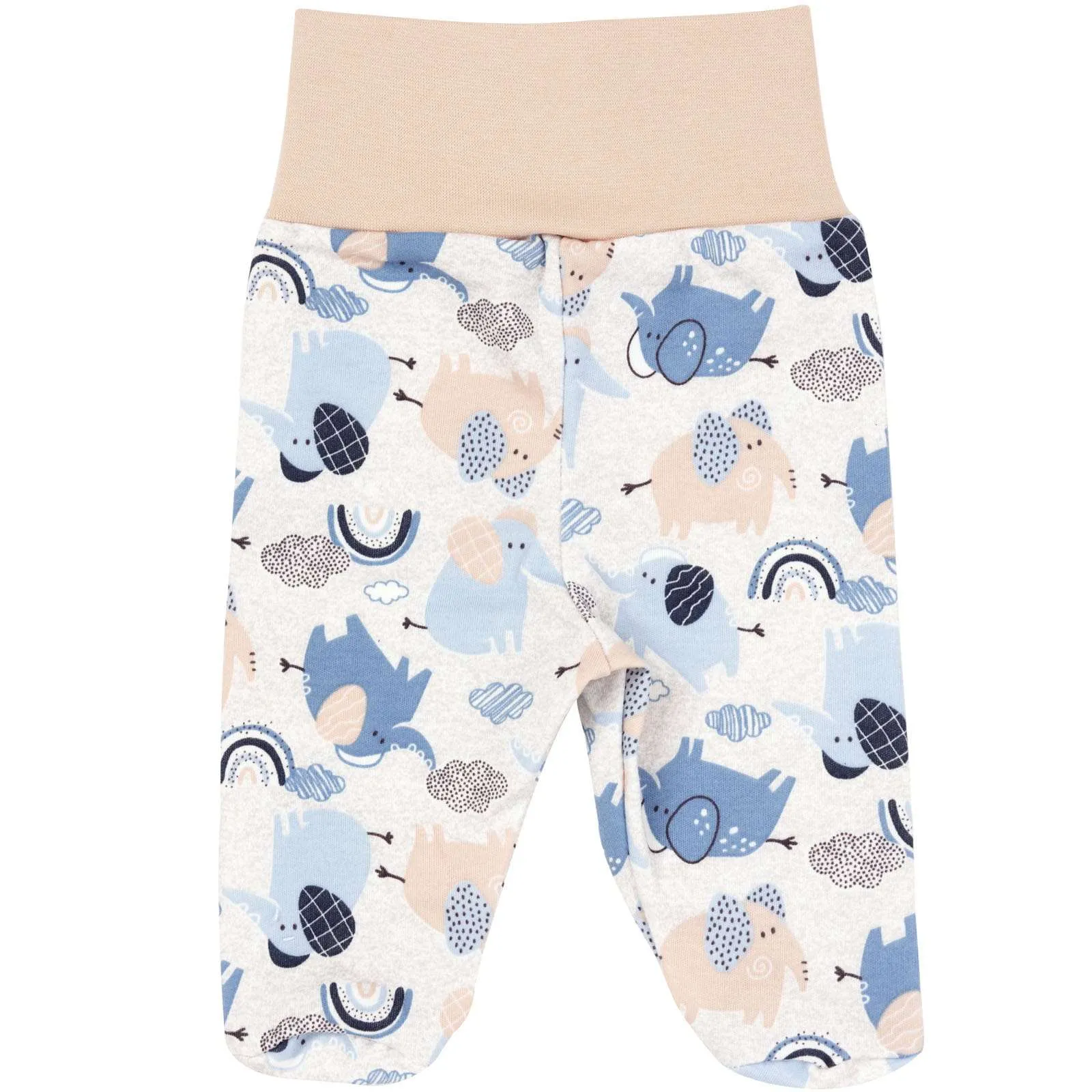 Babyhose mit Fuß „Blue Elephants” – Bild 8