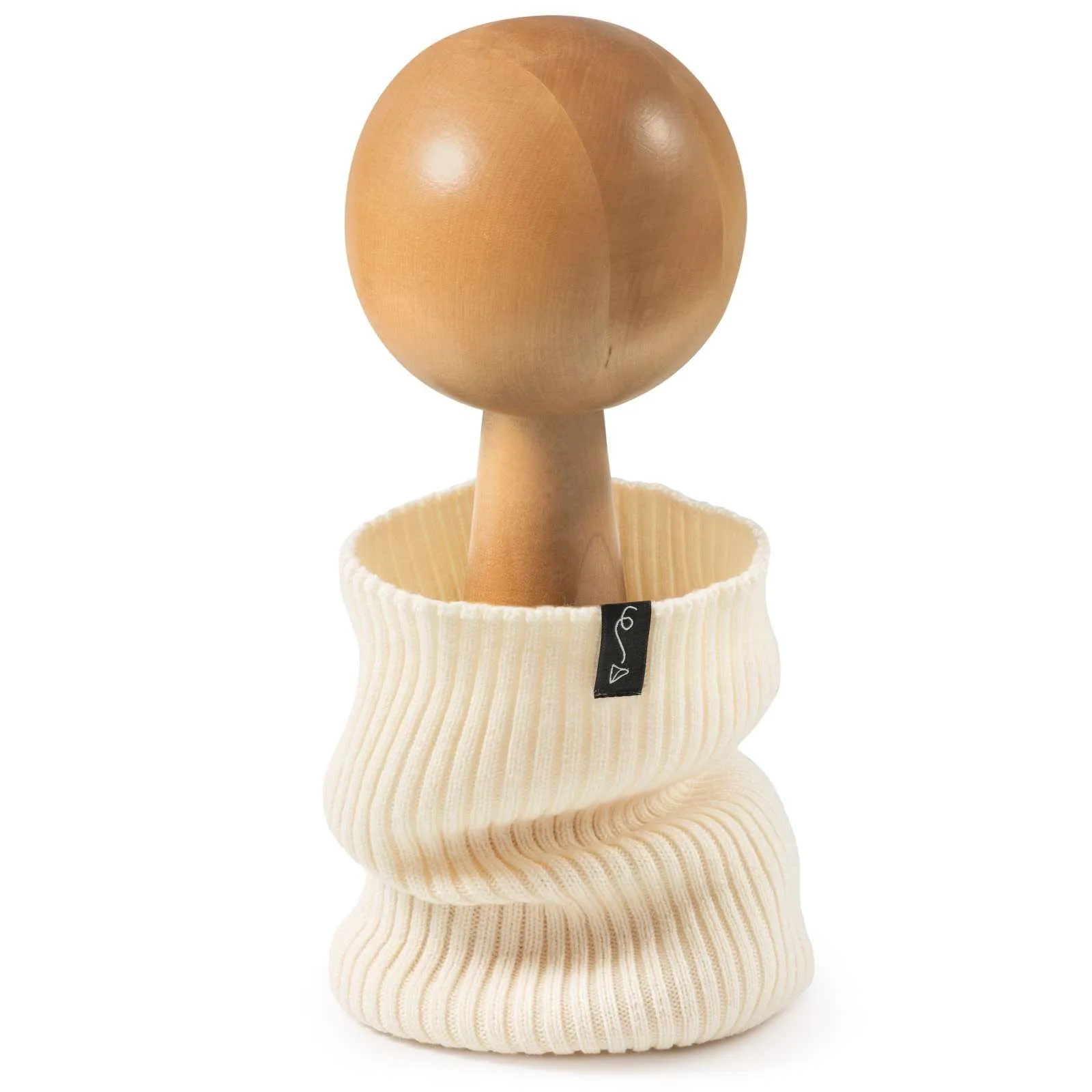 Merino Mutze – Ecru – Bild 9