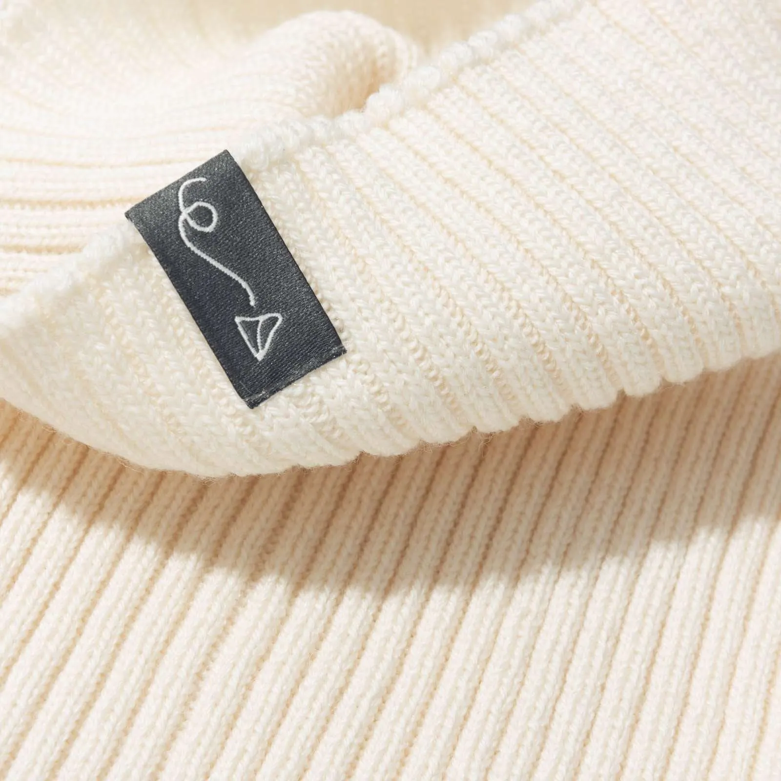 Merino Schal – Ecru – Bild 4