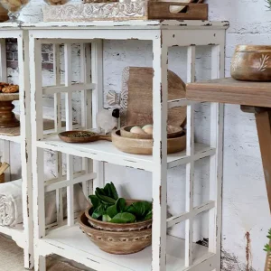 Tisch mit Regal im Shabby-Chic Look