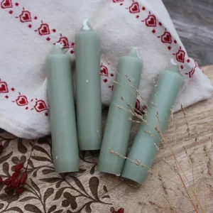 Kerze Dusty Khaki  – 4 Stk.