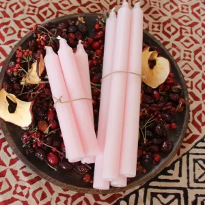 Kerze hellrosa – 4 Stk.