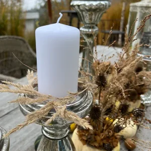 Kerze weiß groß