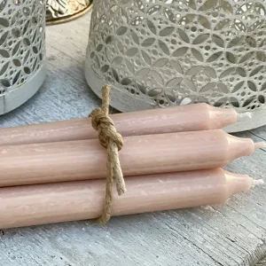 Kerze rosé – 4 Stück