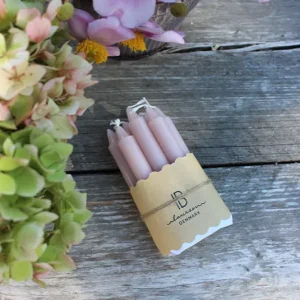 Mini Kerzen dünn beige/rosé
