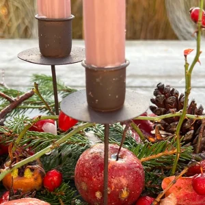 Kerzenspieß Stillenatt dunkelbraun 4 Stk.