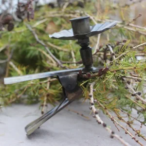 Kerzenhalter Klemme messing