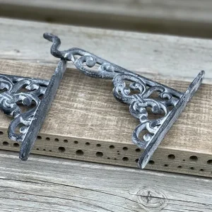 Wildbienenisthilfe lang dünn mit 2 Konsolen im Set grau