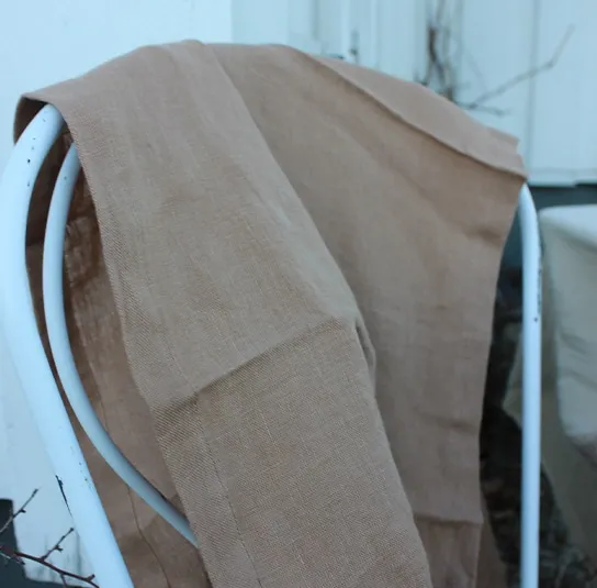 Läufer Leinen braun – Bild 3