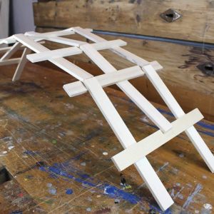 Leonardobrücke Bausatz